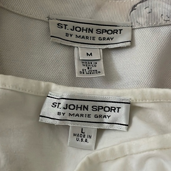 St. John Sport Sequin Butterfly Jacket and Tee - Picture 4 of 4